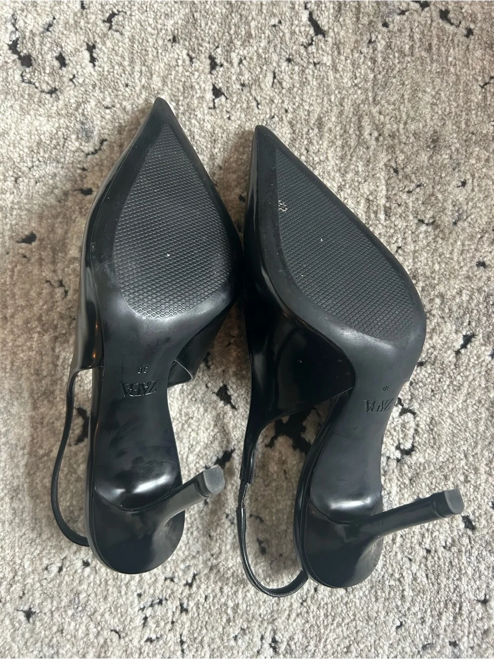 NWOT Zara Slingback Pointed Toe Pumps Size 7.5/38